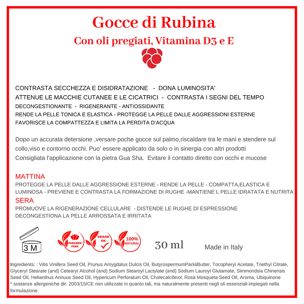 Rubina Drops 3 в 1 ОБЛИЧЧЯ, ТІЛО, РУКИ оксамит (есенція та сироватка) зволожує та заспокоює. Цінні олії та вітамін D3. Добре веганський, без парабенів